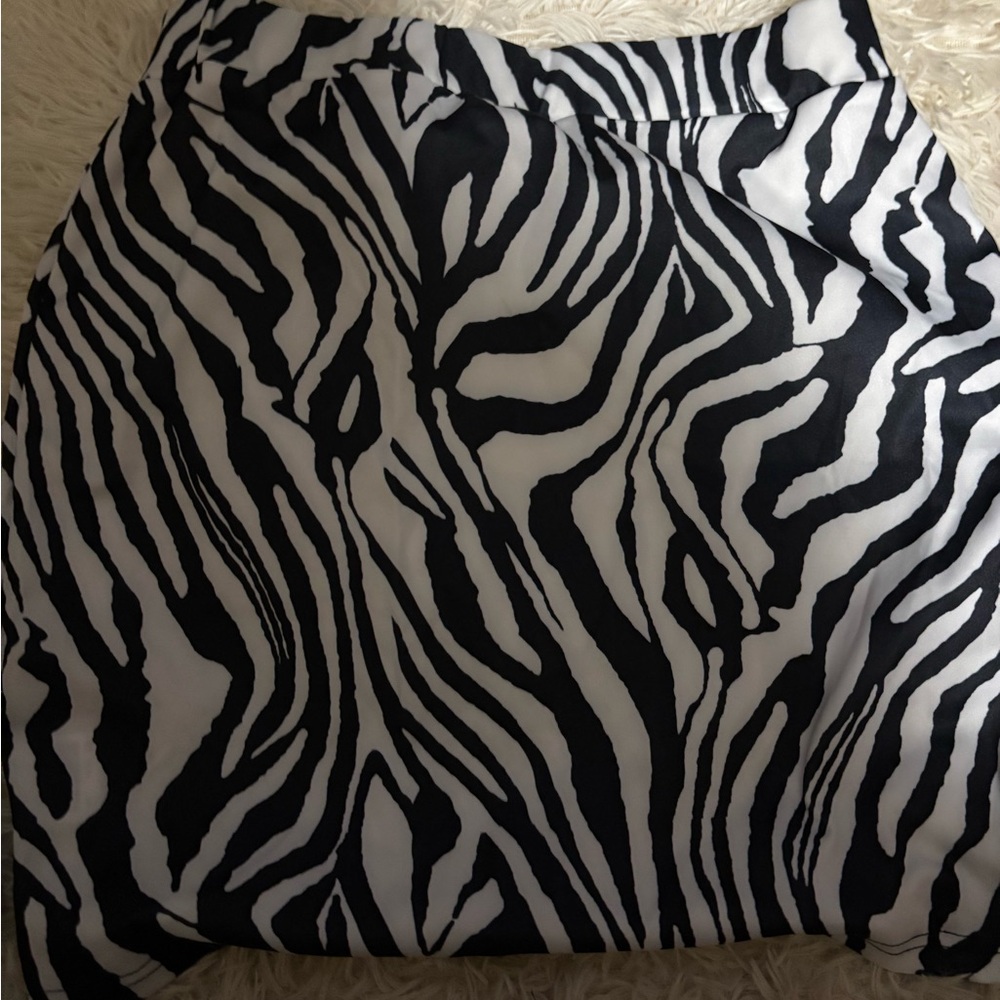 Zebra Print Skirt
